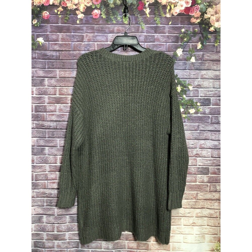 New Torrid Women’s Gray Heavy Knit Long Sleeve Sweater, Top Size 1  - Picture 8 of 10
